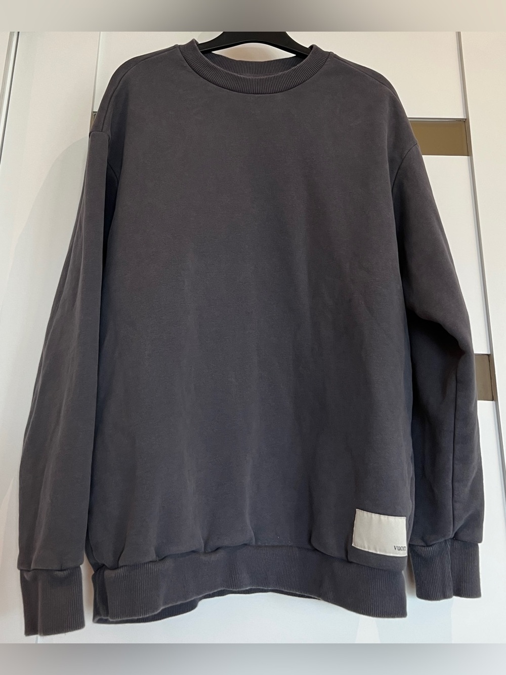 Vuori Restore Oversized Crew 2.0 Grey-Blue (Azure?) Nongender XS - Picture 2 of 7